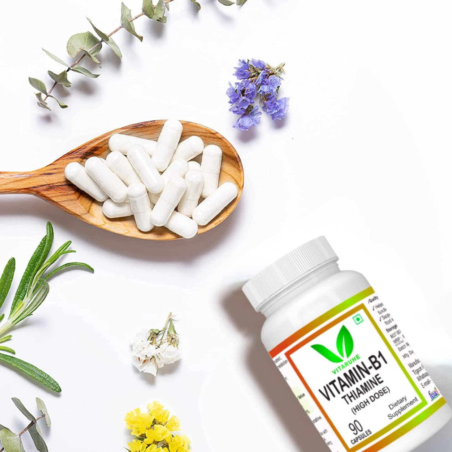 VITARUHE® Vitamin B1 (Thiamine) High Dose – 90 Capsules