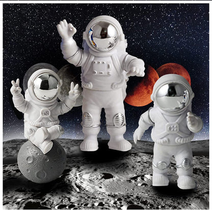 Street27® Cute Outer Space Astronaut Figurine Action Figure Toys Statue for Showpiece Home Living Room Decor Office Desktop Decoration Car Dashboard, Kids Birthday Party Gift