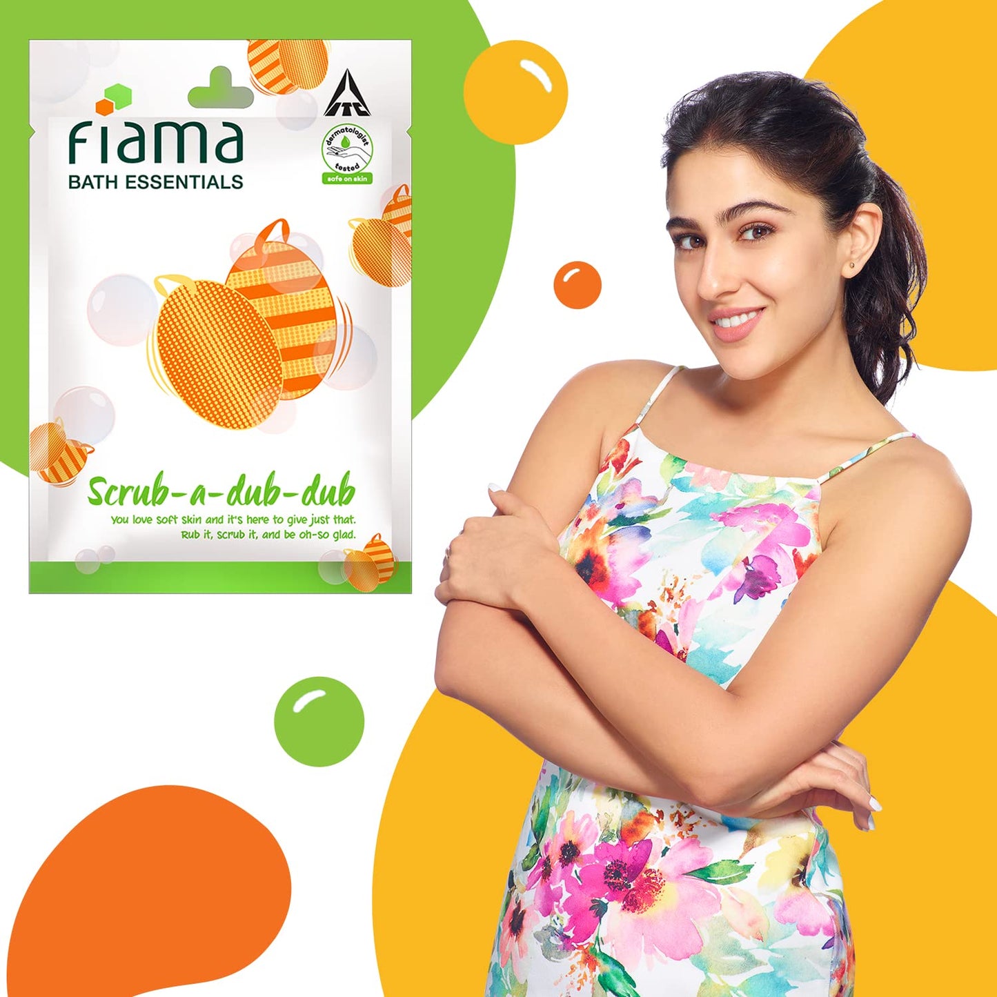 Fiama Bath Essentials Scrub-A-Dub-Dub Bathing Scrub, Dermatologist Tested, Safe on Skin, Pack of 1
