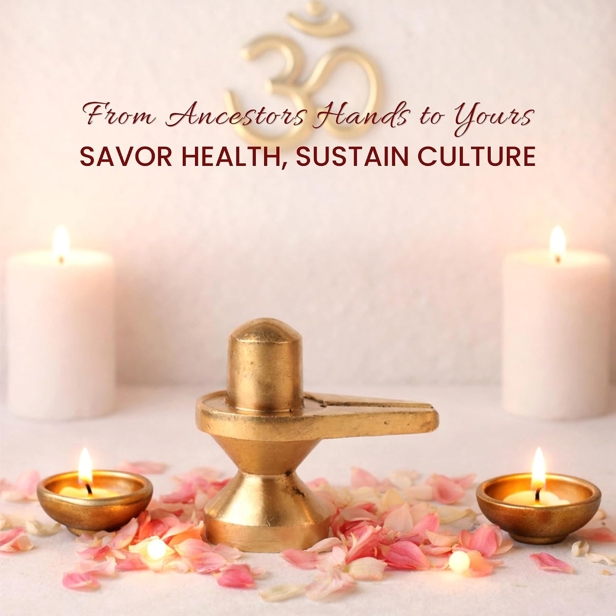 Brass Shivling Idol for Pooja & Home Temple | Sacred Shiva Ling Brass Murti for Spiritual Decor & Gift (Design08: L5 x W3 x H4 cm)