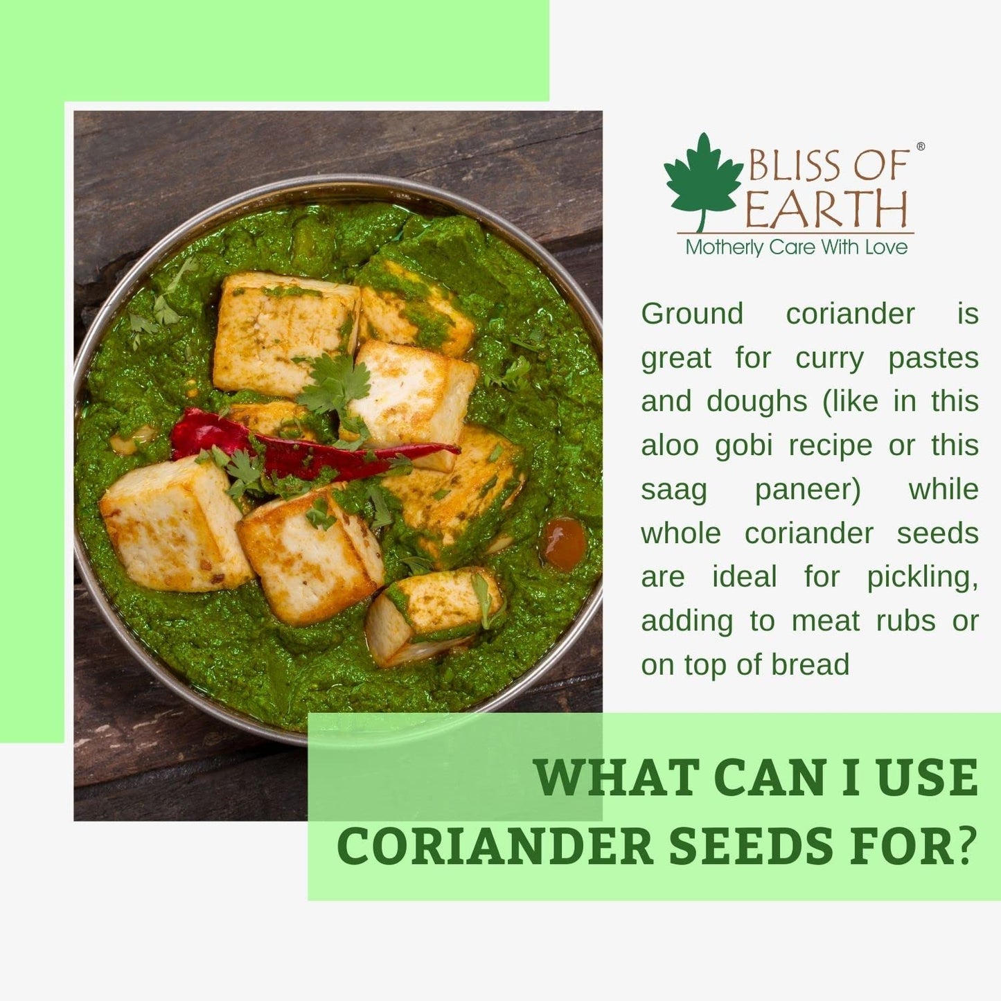 Bliss of Earth Dhaniya Whole | Coriander Seeds Whole Spices | 250 gm Coriander Dry | Sabut Dhaniya | Aromatic & Unpolished | Dhania Seeds for Cooking, Seasoning & Spices | Pure and Fresh Taste