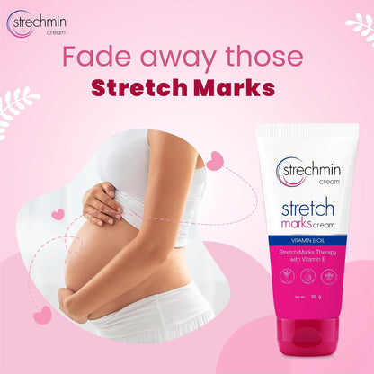 Leeford Stretch Marks Cream - 50g | Targets Old & New Stretch Marks Effectively | Goodness of Almond oil, Aloevera & Cucumber | Reduce Stretch marks & Scars During Pregnancy or Weight Loss