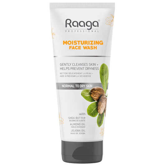 Raaga Moisturizing Face Wash tube on a white background