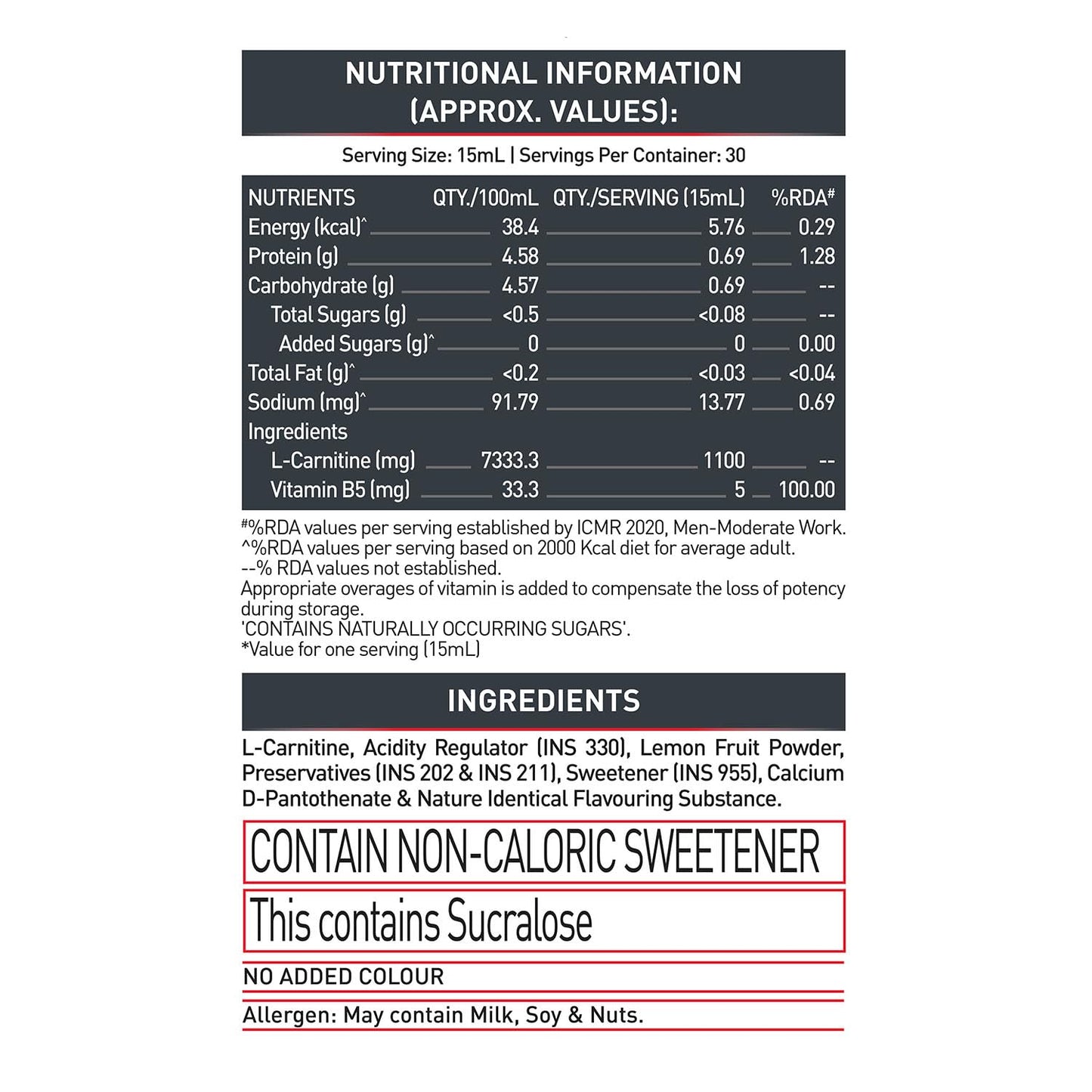 MuscleBlaze Liquid L-Carnitine 1100 Mg (450 Ml,30 Servings)|Converts Fat Into Energy,1 Count