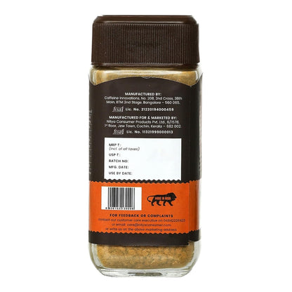 Coorg Valley Toffee Caramel Instant Coffee 50g | Flavoured Coffee | Premium Blend of Robusta & Arabica | Freeze Dried | Make Café Style Hot & Cold Coffee at Home