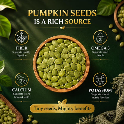 TruNutra Pumpkin & Sunflower Seeds Combo 400g (200g Each) | Raw & Unsalted | High Protein & Fiber | Vegan Snack for Daily Nutrition and Wellness Support Daily.
