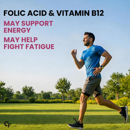 Carbamide Forte Vitamin B12 1500mcg with Vitamin D3 | Vitamin B12 Supplements for Men & Women | Methylcobalamin 1500 mcg with Vitamin D Tablets - 60 Tablets