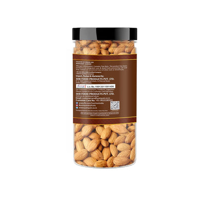 YUM YUM Pure California Almonds/Badam Whole, 500g, Real Nuts, High in Fiber, Badam Giri, Rich in Protein, Magnesium, Phosphorus and Dietary Fibre, Nuts & Dry Fruits