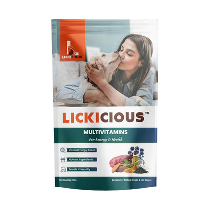 Lickicious Dog Treats, 85g – Real Chicken Sticks with Multivitamins, Blueberry & Spirulina | Healthy Daily Snack for All Breeds & Life Stages | No Sugar, No Gluten