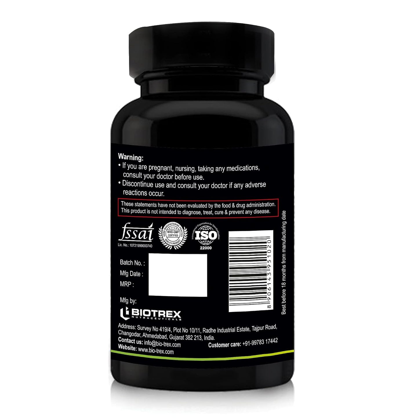 Nutriosys Choline & Inositol 500mg | Brain & Nerve Function | Better Motor Signal | Liver & Heart Health | Lab Tested | 90 Veg Capsules