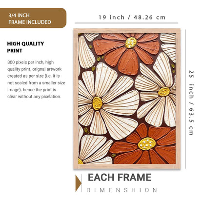 Aesthetic Art Home Decoration Painting | Paintings With Frame For Living Room Bed Room Hotel Wall Decor Digital Reprint (19x25 inch)