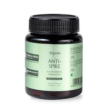 B'spoke Anti-Spike | Advanced Diabetes Support for Blood Sugar Control & Insulin Sensitivity | Enriched with Berberine, Chromium Picolinate, and Korean Red Ginseng