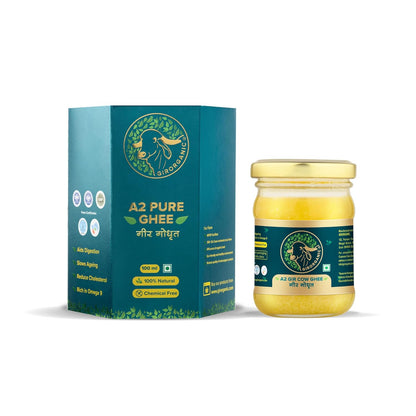 GirOrganic A2 Pure Ghee | 100% Gir Cow Ghee | Vedic Bilona Method | Grassfed, Cultured, Premium & Traditional Ghee | Immunity Booster