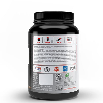 Mypro Sport Nutrition Carb Powder Supplement | 2X Faster Muscle Fuel | Pre Workout & Post Workout | Carbohydrate Powder for Recovery, Endurance, Gain Muscle Mass Chocolate Flavour (1000 Gm- 2.2LBS)