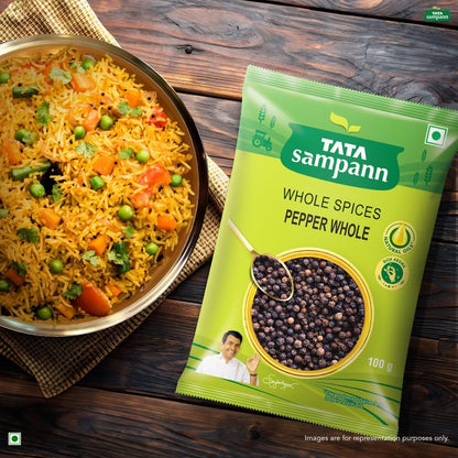 Tata Sampann Black Pepper Whole, 100g