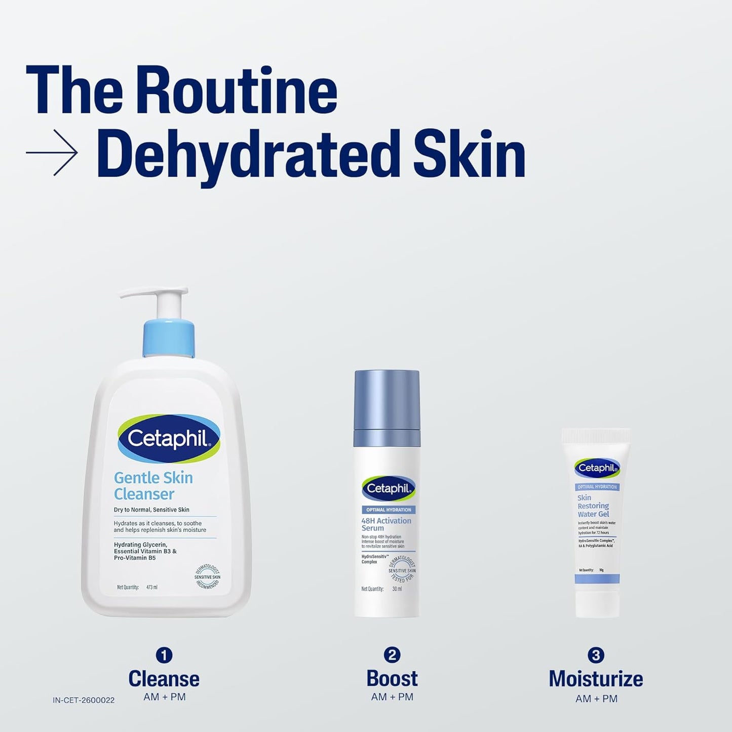 Cetaphil Optimal Hydration Restoring Water Gel 10g for Sensitive Skin
