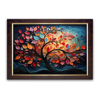 Premium Sparkle Lamination, Colorful Tree Photo Frame, Copper Gold, 14x20 Inch 22819