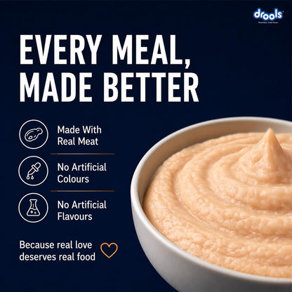 Drools Kitten Wet Mousse 80g | Chicken | High Protein | Supports Hydration & Easy Digestion | Grain Free | No Artificial Additives | Enriched with Vitamins & Antioxidants