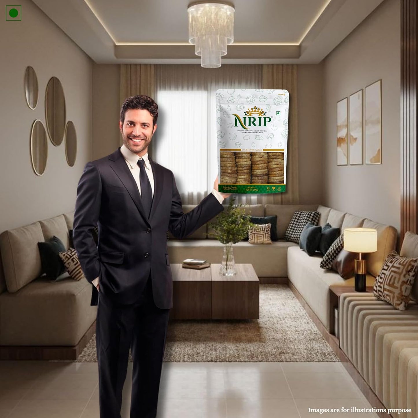 NRIP Premium Dried Afghani Anjeer 200g I Low in Fat | Dry Fruits in Fresh | Healthy Snacks I Rich Source of Vitamins Dietary Fiber | Dry Figs