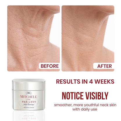 Mitchell USA Anti-Aging Neck Therapy Cream – Firms & Smooths Neck Skin, Reduces Fine Lines | With Lotus Seed Extract & Cocoa Butter | For All Skin Types | 50 g