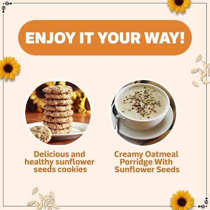 Wonderland Foods 200g Roasted Premium Sunflower Seeds Jar | Surajmukhi Seeds Full of Protein, Vitamin-E, Antioxidants & Fibre | Plant-Based Protein for Weight Management | Rich In Magnesium