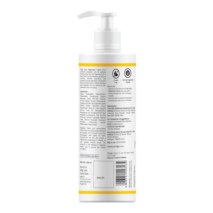 Tata 1mg Magnesium Body Lotion | Topical Body Lotion for Sleep, Muscle Relaxation & Recovery | Enriched with Chamomile, Shea Butter & Vitamin E | Dermatologically Tested | 250ml