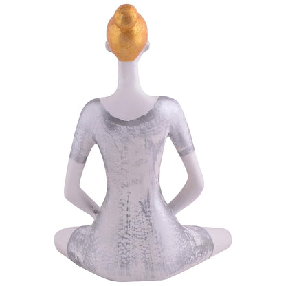 Yoga Lady Home & Office Decor Resin Fantasy Showpiece (Y900),Multicolor