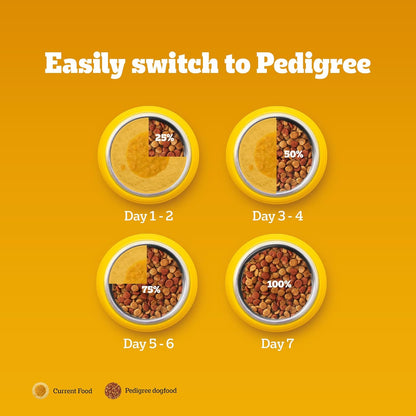 Pedigree Puppy Dry Dog Food, Chicken & Milk, 1 kg, Contains 37 Essential Nutrients, 100% Complete & Balanced Food for Puppies