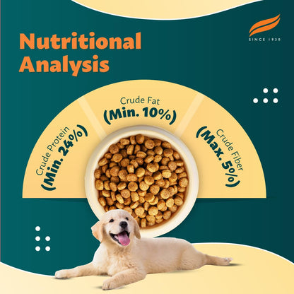 Himalaya Healthy PET Food for Puppies | Chicken & Rice | 1.2kg | Complete & Balanced Nutrition with Black Pepper, Oats & Papaya