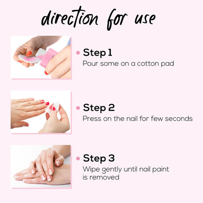 RENEE Nail Paint Remover, 100ml - Moisturizing, Acetone Free, with Vitamin E & Glycerin for Nourished, Stain Free Nails - Quick, Effective, Gentle Nail Polish Remover for All Types of Nail Polish