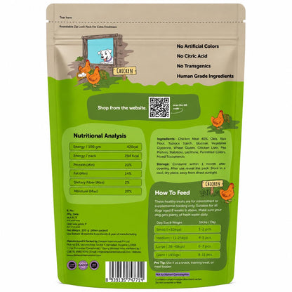 Dogs & Tiddles Chicken Liver Dog Treats, 100g | For Puppies & Adult Dogs, Soft & Chewy High-Protein, Supports Digestion & Muscle Health, Tasty Training Treats