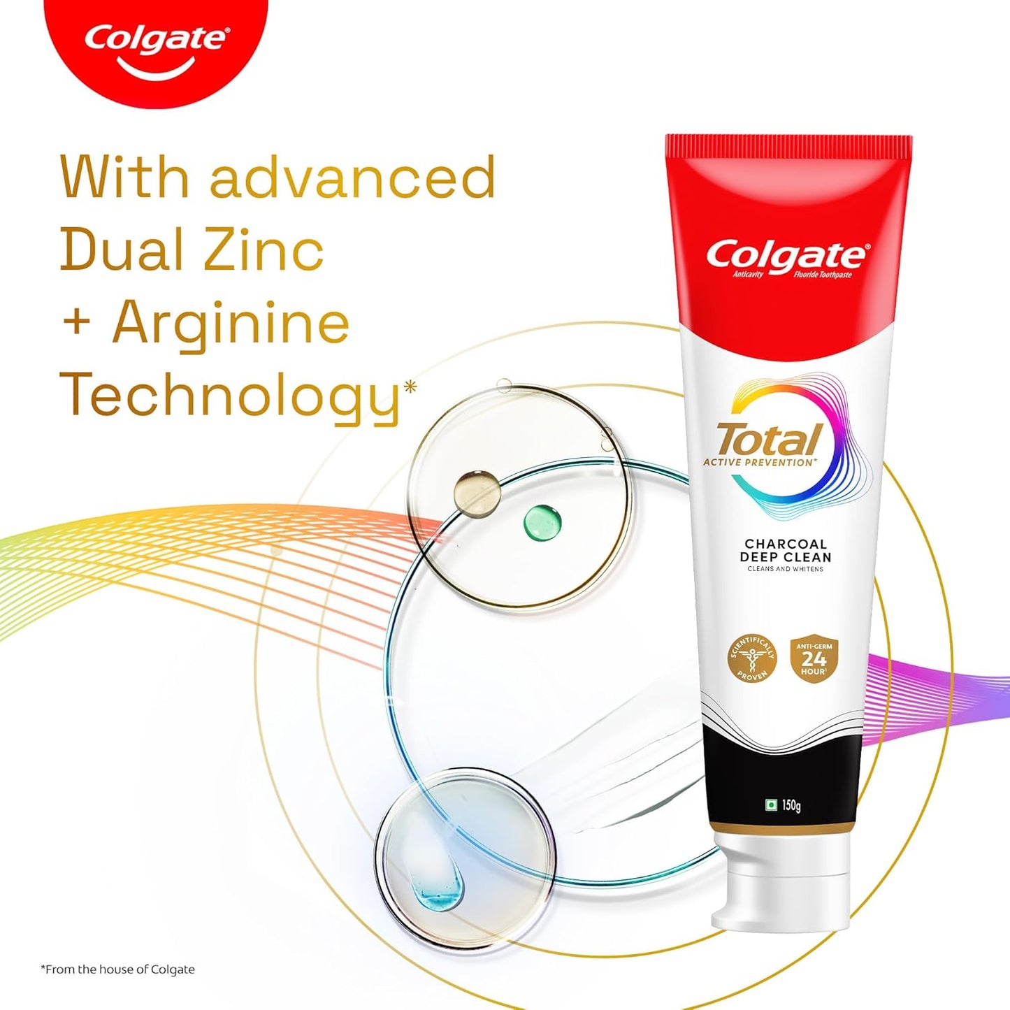 Colgate Total Advanced Health Anti-germ Toothpaste, 480g, Tooth Paste with 12-Hour Anti-Germ Protection, Whole Mouth Health (Combo Pack Offer) (Pack of 2)