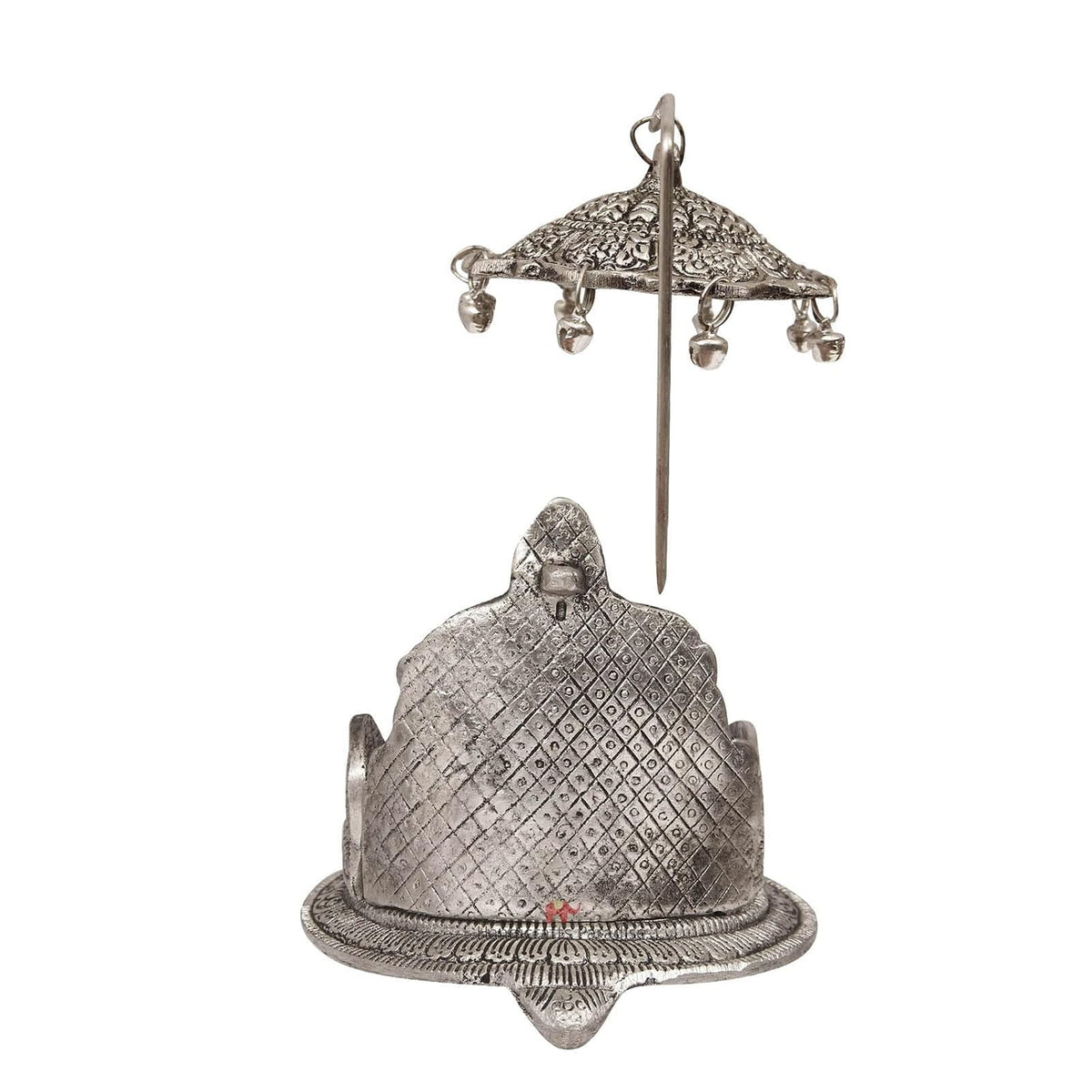 Aluminium Antique Silver Plated Singhasan, 5.5 inch, 1 Piece