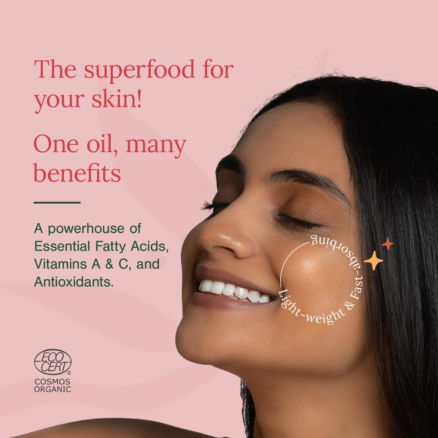 Juicy Chemistry 100% Pure & Certified Organic Rosehip Seed Oil, 30ml | Cold-Pressed & Therapeutic Grade | Fades Scars & Pigmentation | Brightens Skin Tone | Hydrating | Boosts Collagen | Anti Ageing | Dermatologically Tested