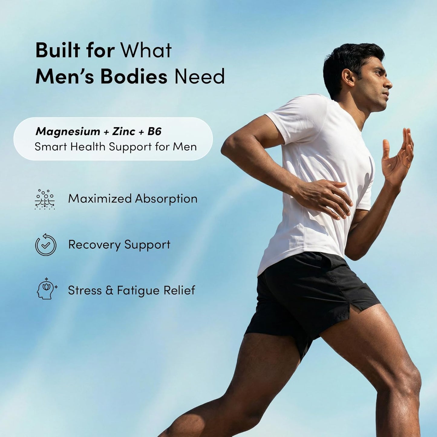 Man Matters Advanced Zinc Magnesium Supplement Gummies with 400mg Magnesium Glycinate, Citrate & Other salts | 30 Days Pack | Supports Sleep, Stress & Muscle Recovery | Non Habit Forming