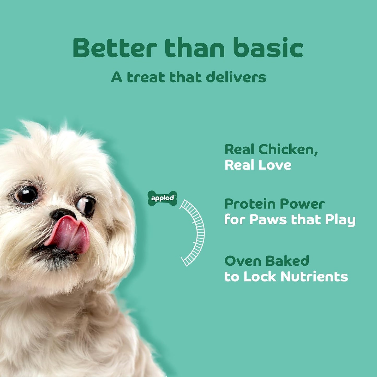 Applod Soft Spinach & Chicken Chew Sticks for Puppies, Adult & Senior Dogs | Nutritious Soft Chew Training Treats Gentle on Teeth | Healthy Veggie Dog Snacks | 70g