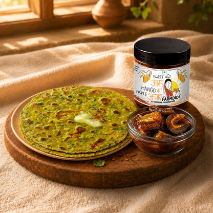 FarmDidi Sweet Mango Pickle with Jaggery  Homemade Aam ka Meetha Achar Oil-Free Traditional Indian Pickle Sweet Mango Achaar No Chemical Preservatives