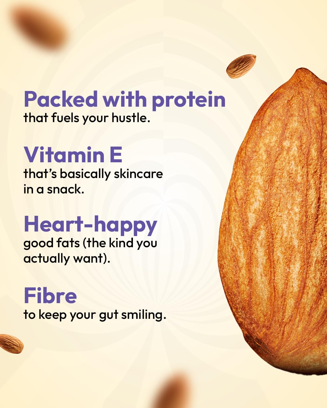 True Elements Almonds 500g - Clean and Premium Almonds | Badam Dryfruits | Healthy and Diet Snacks | Dry fruits for Festive Eating