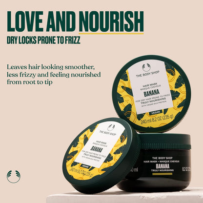The Body Shop Banana Truly Nourishing Hair Mask, 235 g