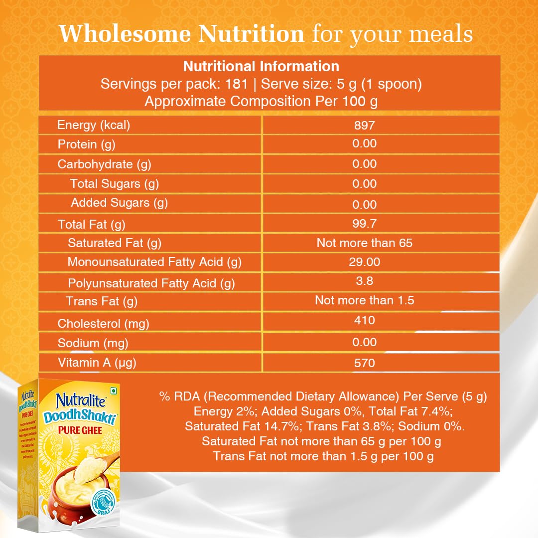 Nutralite Doodhshakti Pure Ghee | from Braj Bhoomi | 1 Litre
