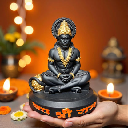 UNOVATE Hanuman Idol for Car Dashboard | Hanuman Murti | Black