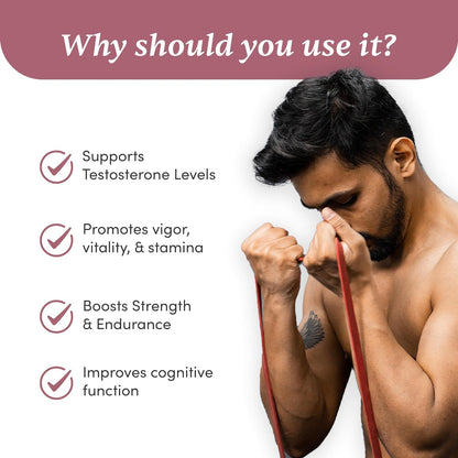 Man Matters Shilajit Ashwagandha, Gokshura, Safed Musli Capsules For Men | 60 Capsules | 20 Ayush-Approved Ayurvedic Herbs | Helps Maintain Overall Health