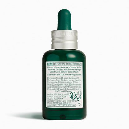 The Body Shop Vitamin C Glow Revealing Serum - For Dull & Tired Skin, 30 ML - For Dull, Tired Skin |Helps Tackle The Look Of Uneven Skin Tone | Radiance Revealing