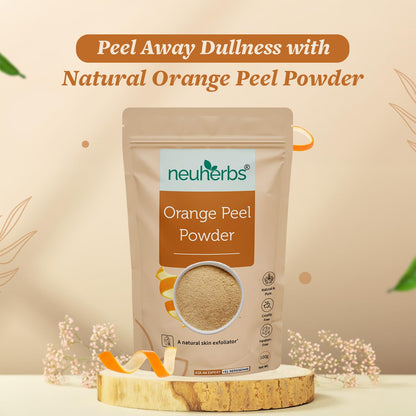 Neuherbs Orange Peel Powder 100g For Men & Women | Natural Exfoliator To Improve Skin Tone | Cruelty & Paraben Free | With No Artificial Colour & Additives