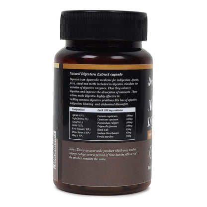 Wellwith by Ayuzera Natural Digestera 60 Capsule|Food Supplements, Digestion | Pack of 1