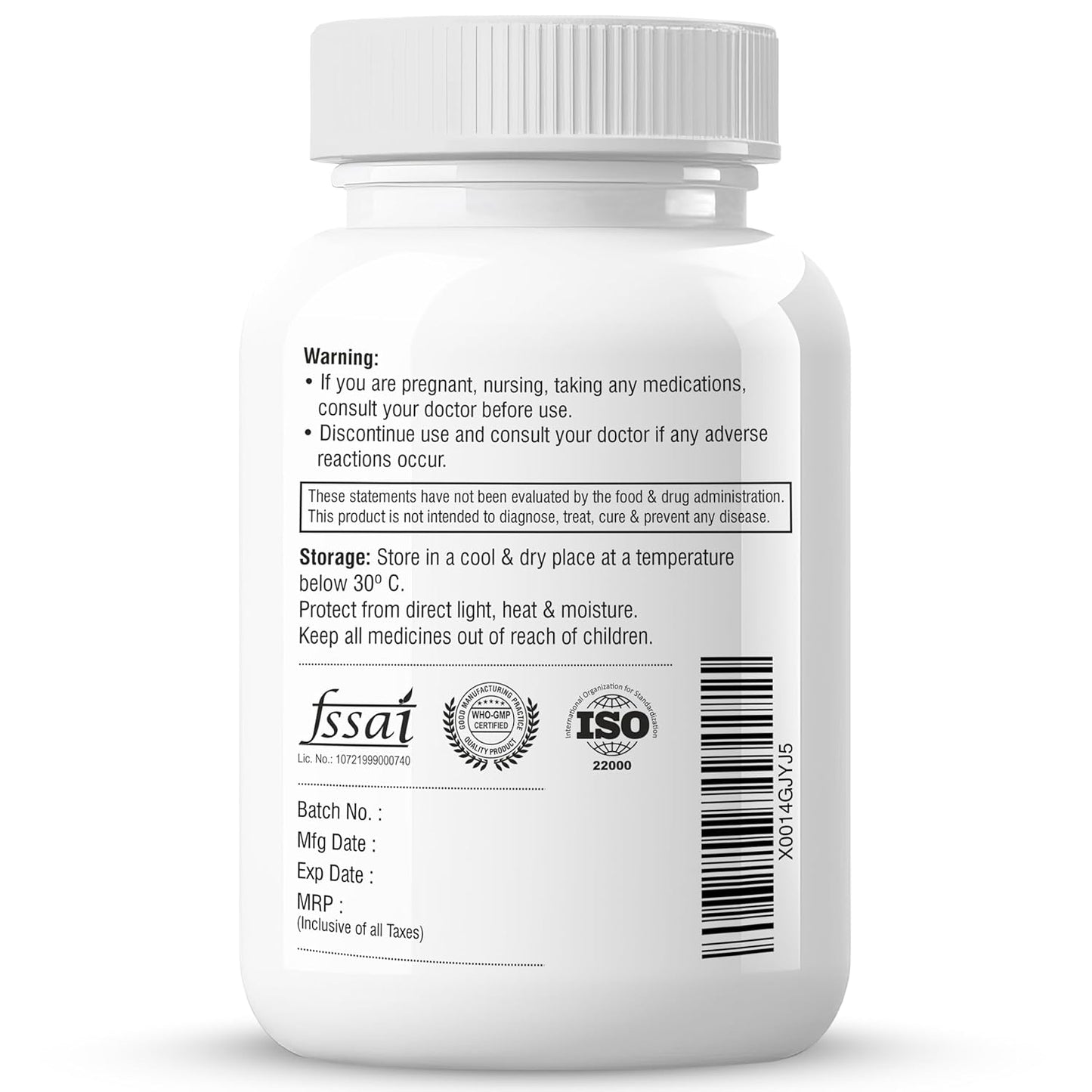 Biotrex Nutraceuticals Activated Charcoal 500mg | Sourced From Coconut Shells | Gas & Bloating Relief | Supports Digestive Health & Gut Detox | 100% Natural | 60 Veg Capsules