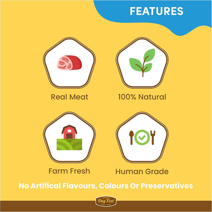 BarkButler x Dogfest Rabbit Ears & Duck Treats for Dogs | Meat-First | Human Grade | Natural Ingredients | 0% Artificial Colours & Preservatives | Dog Treats for Adult Dog | 90g