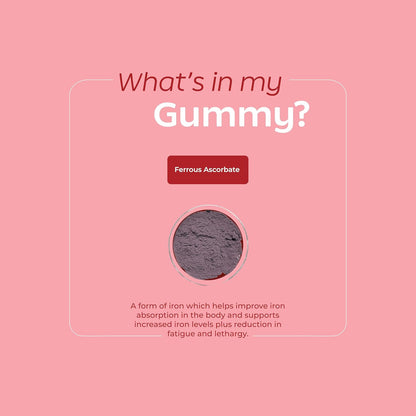 Arth Iron Supplement For Women | High Absorption Ferrous Ascorbate (67%) | With Folic Acid | Boosts Hemoglobin & Energy Levels | Reduces Fatigue & Lethargy | Emcure Pharma | 30 Iron Gummies