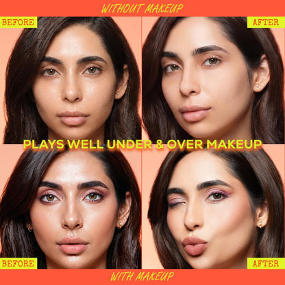 RENEE Delulu Blurring Gel Compact | Matte Finish, Controls Excess Oil, Reduces Shine, Blurs Pores | With Jojoba Oil and Vitamin E, For All Skin Types | 5g