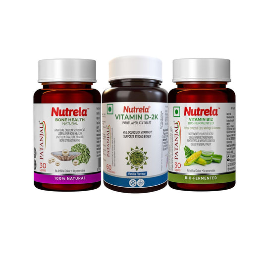 Nutrela Combo Bone health Vitamin B12 & Vitamin D2k Capsule